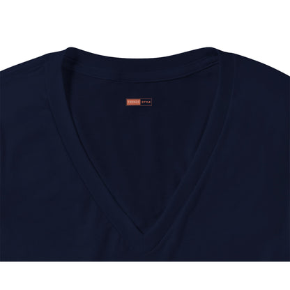 1:1 Women's V-Neck  T-Shirt (Navy)